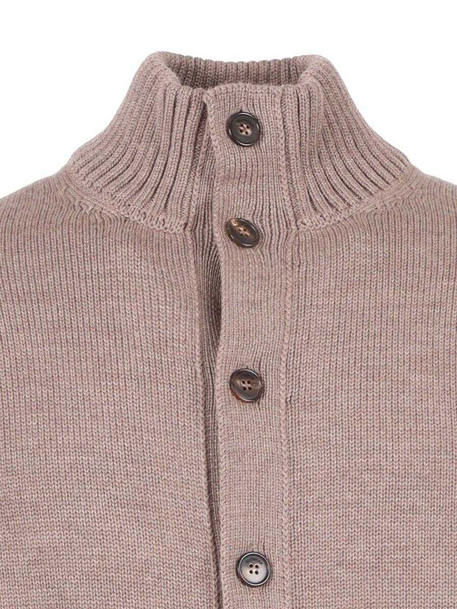 Pulovere SLOWEAR ZANONE Slowear Zanone Girocoll BROWN Barbati (BM 19363953) 3