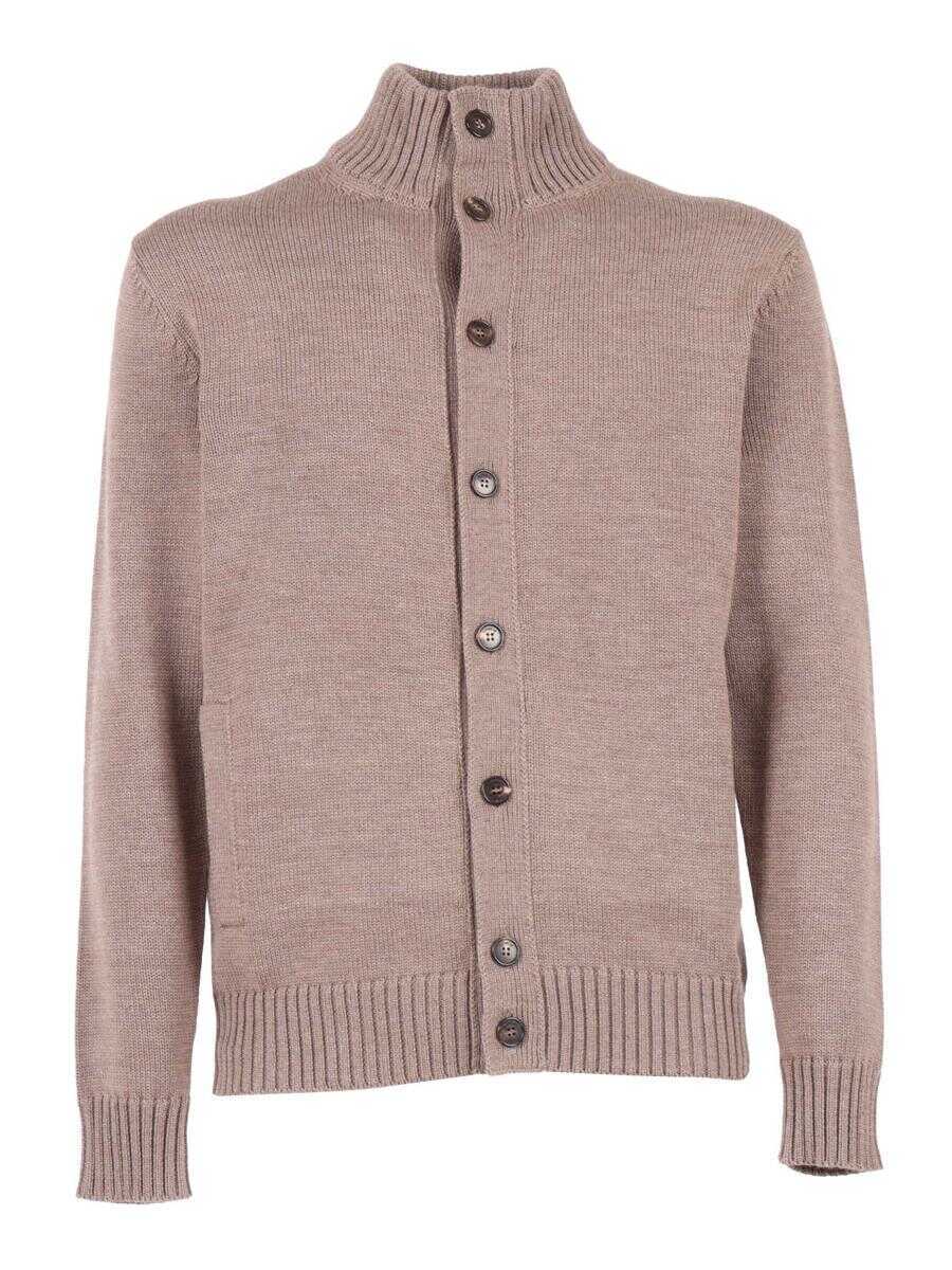 Pulovere SLOWEAR ZANONE Slowear Zanone Girocoll BROWN Barbati (BM 19363953) 1