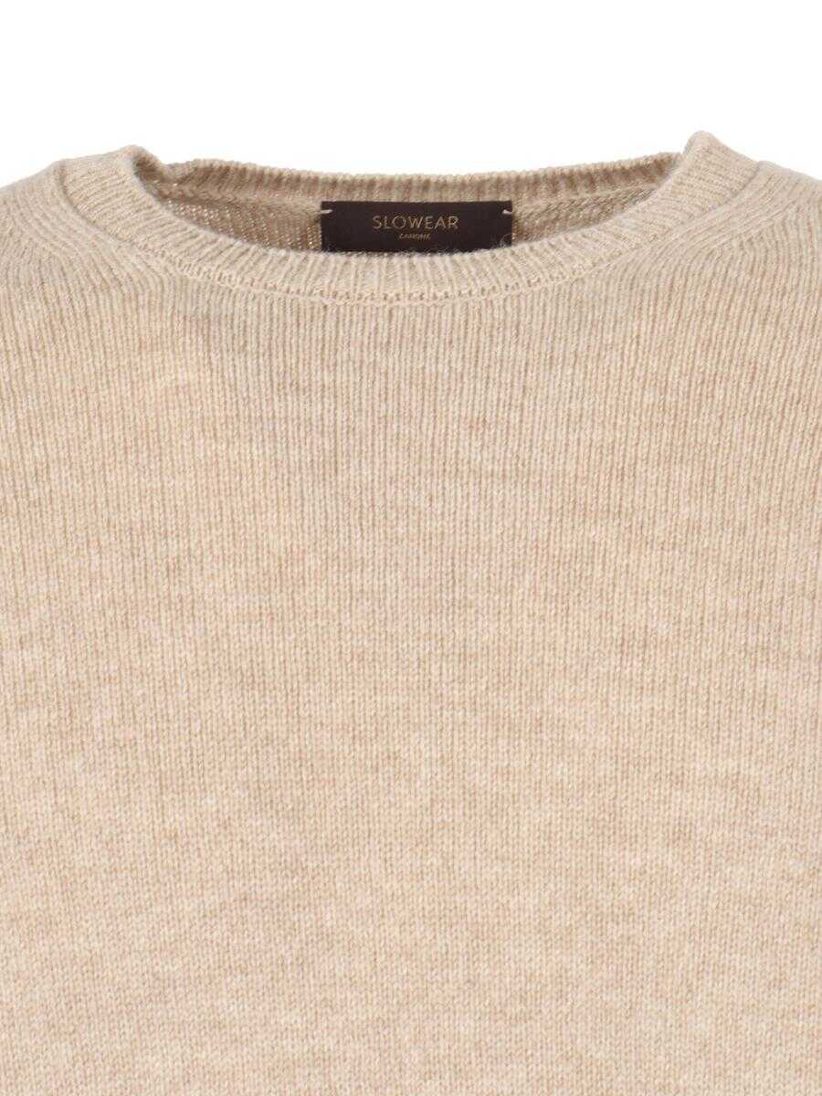 Pulovere SLOWEAR ZANONE Slowear Zanone Girocoll Beige Barbati (BM 19363962) 3