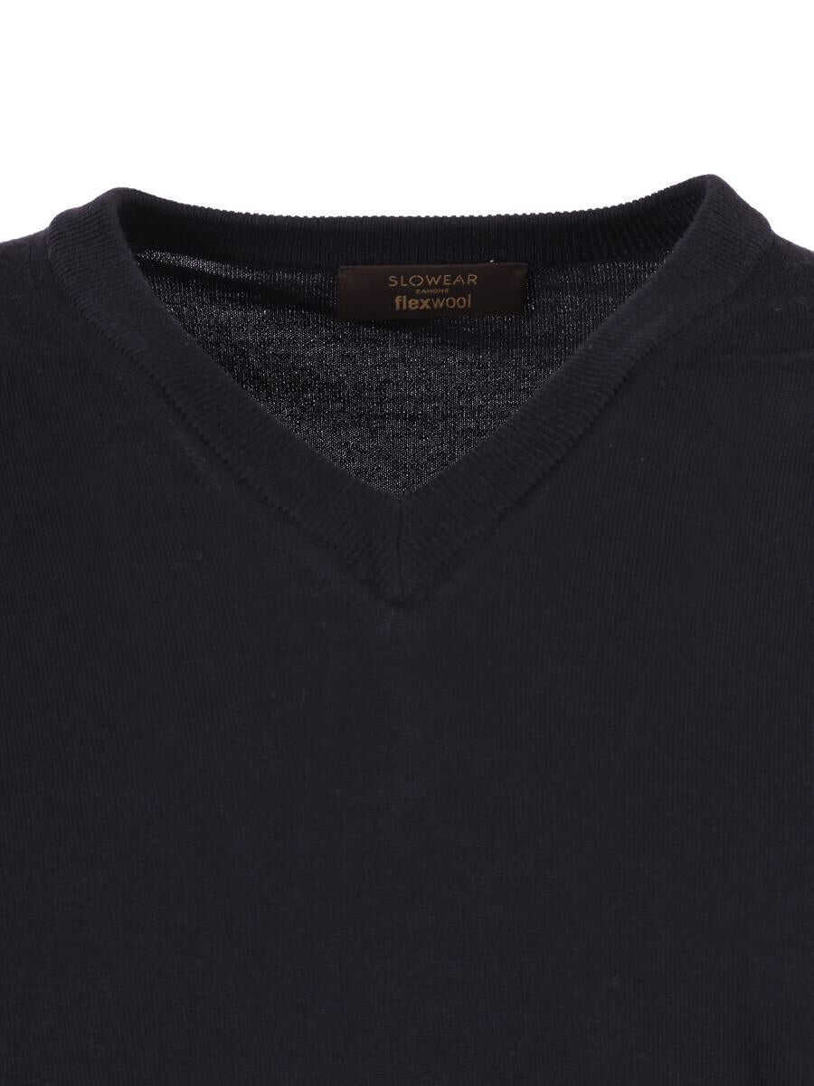 Pulovere SLOWEAR ZANONE Slowear Zanone School V BLUE Barbati (BM 19363977) 3