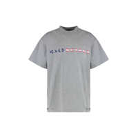 Tricouri Balenciaga T-Shirt Crew Neck In Cotton Barbati