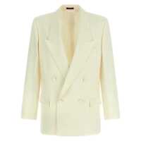 Sacouri Gucci Double-Breasted Technical Panama Blazer Barbati