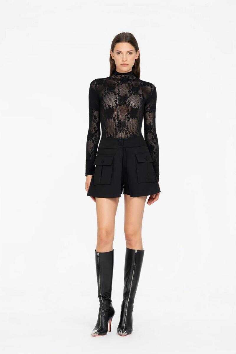 Pantaloni casual Les Filles DEva Les Filles DEva Trousers Black Femei (BM 19364943) 3