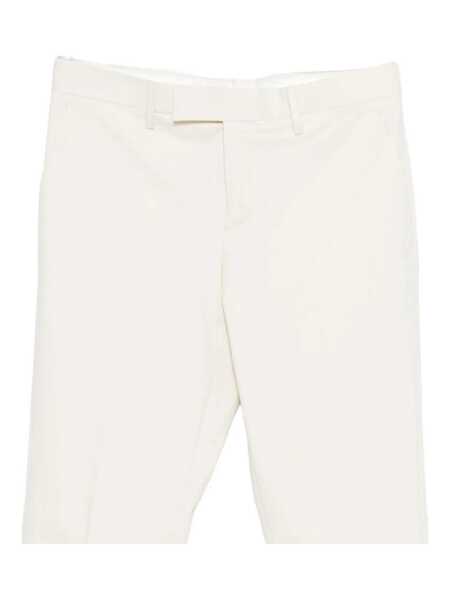 Pantaloni Lardini Lardini Twill Trousers WHITE Barbati (BM 19365024) 3