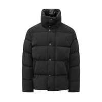 Geci de iarna After Label Black After Label Down Jacket With Button Closure Barbati