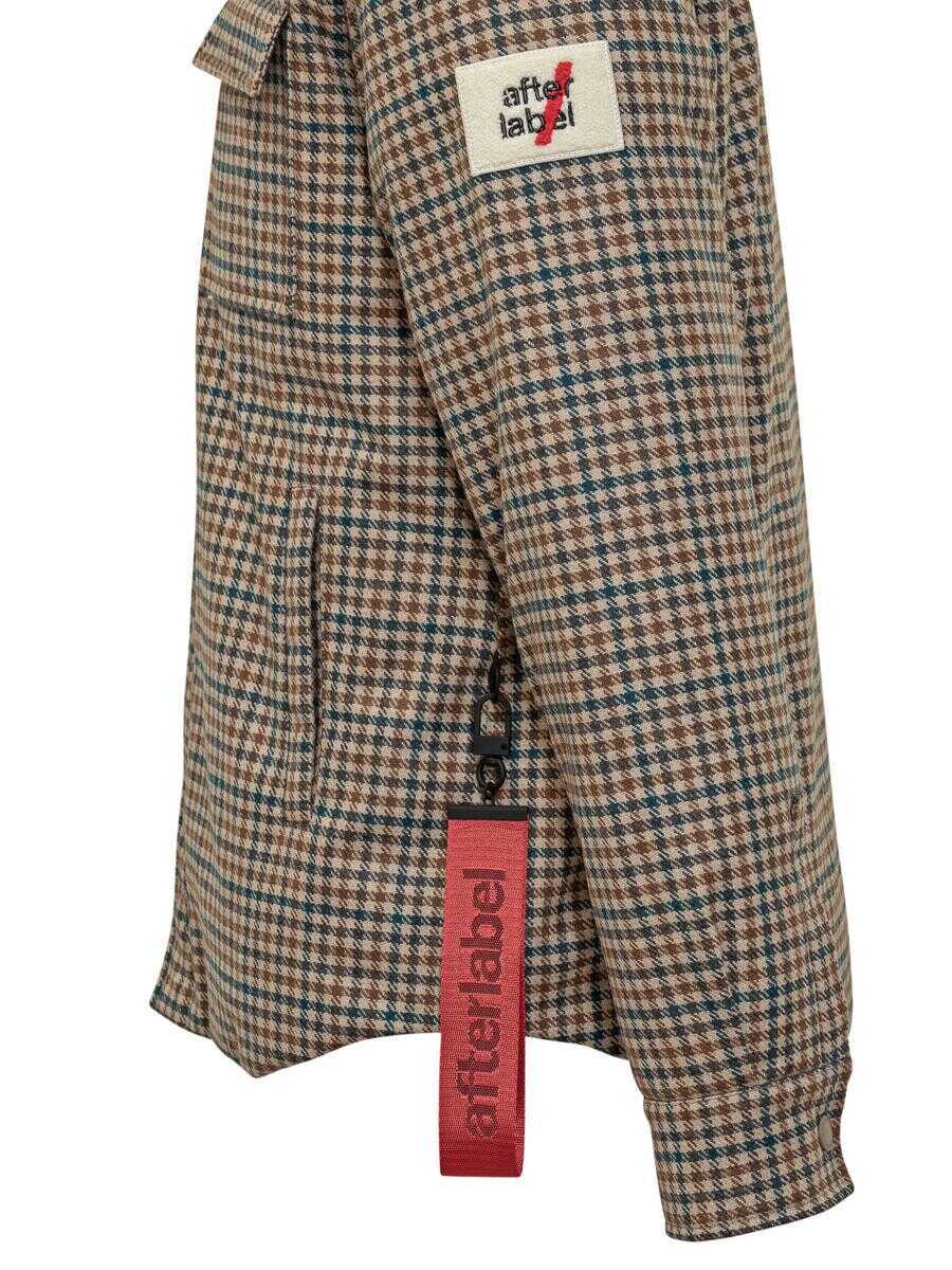 Camasi After Label After Label After Label Check Beige And Green Overshirt Beige Barbati (BM 19365102) 4