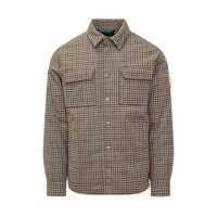 Camasi After Label After Label Check Beige And Green Overshirt Barbati