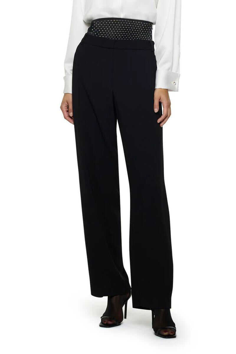 Pantaloni casual SIMONA CORSELLINI Simona Corsellini Trousers Black Femei (BM 19365321) 2