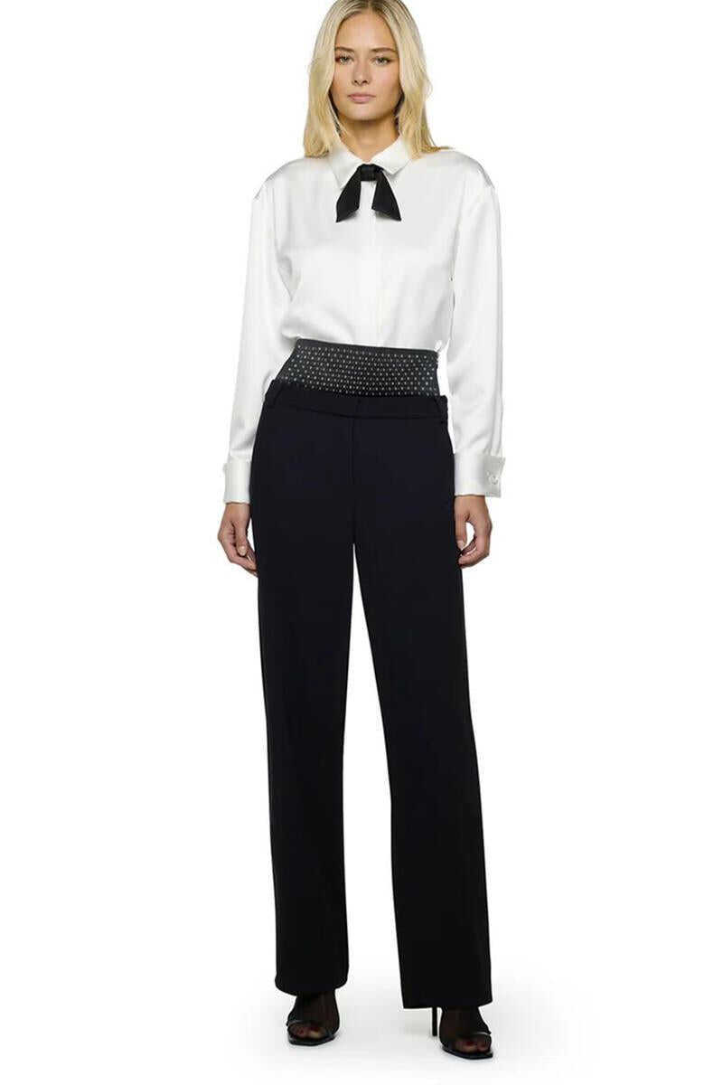 Pantaloni casual SIMONA CORSELLINI Simona Corsellini Trousers Black Femei (BM 19365321) 4