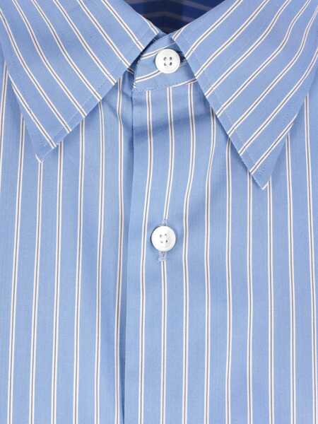 Camasi AURALEE Auralee Shirts BLUE STRIPE Barbati (BM 19365348) 3