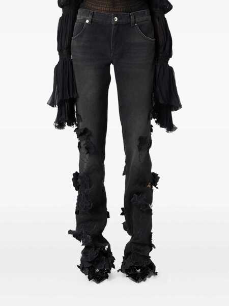 Blugi Blumarine Blumarine Black Cotton Jeans Black Femei (BM 19365378) 3