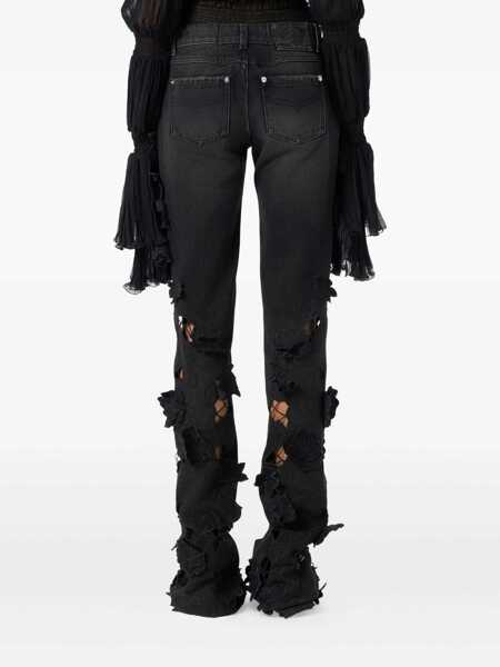 Blugi Blumarine Blumarine Black Cotton Jeans Black Femei (BM 19365378) 5