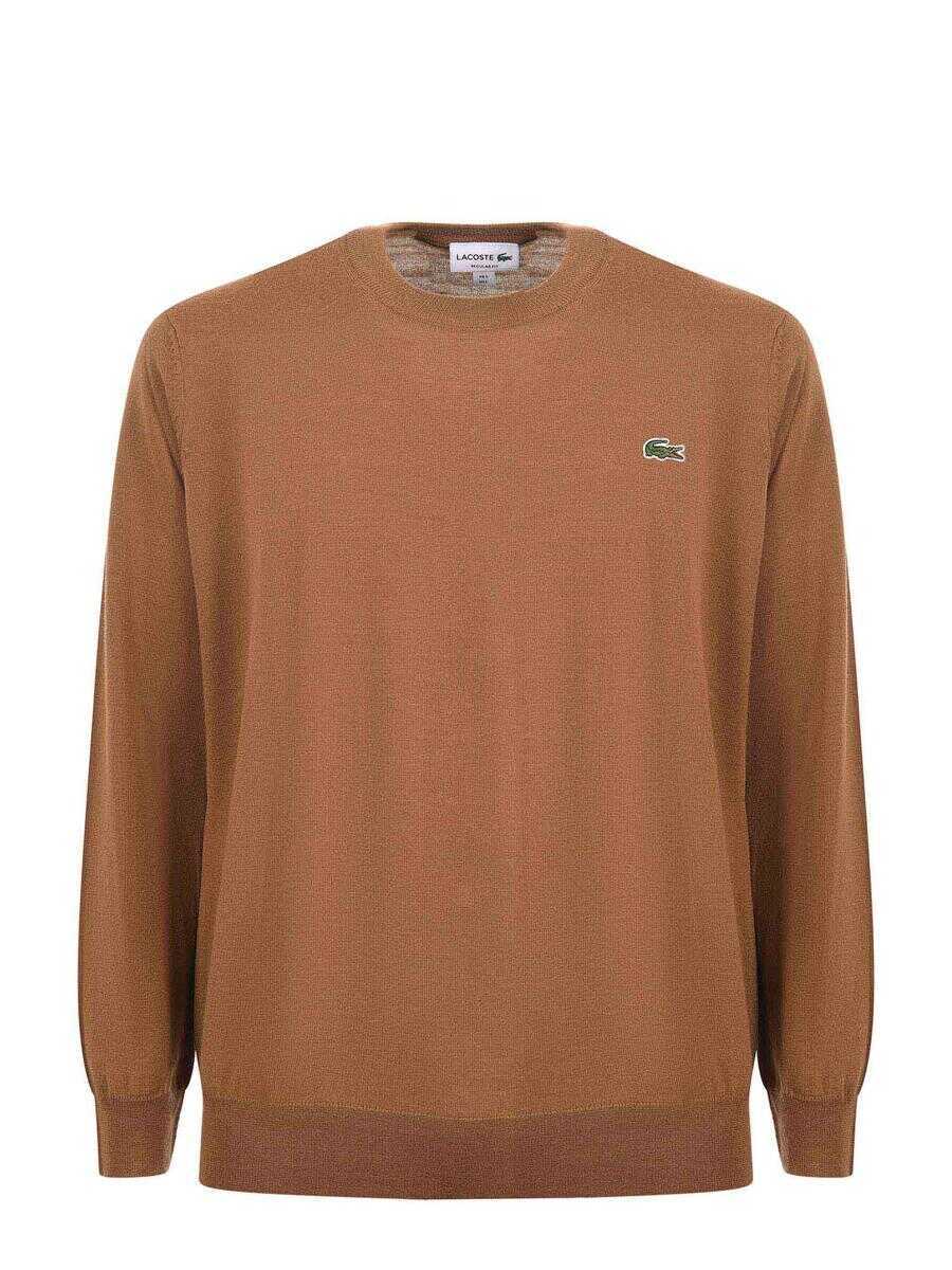 Pulovere Lacoste Lacoste  Wool Blend Sweater Brown Barbati (BM 19365528) 1