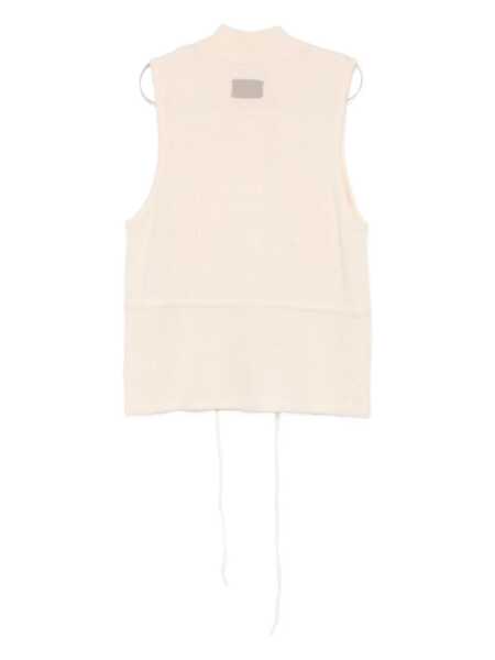Topuri AYA MUSE Aya Muse Button Vest With Tie Clothing PEACH CREAM Femei (BM 19365585) 2