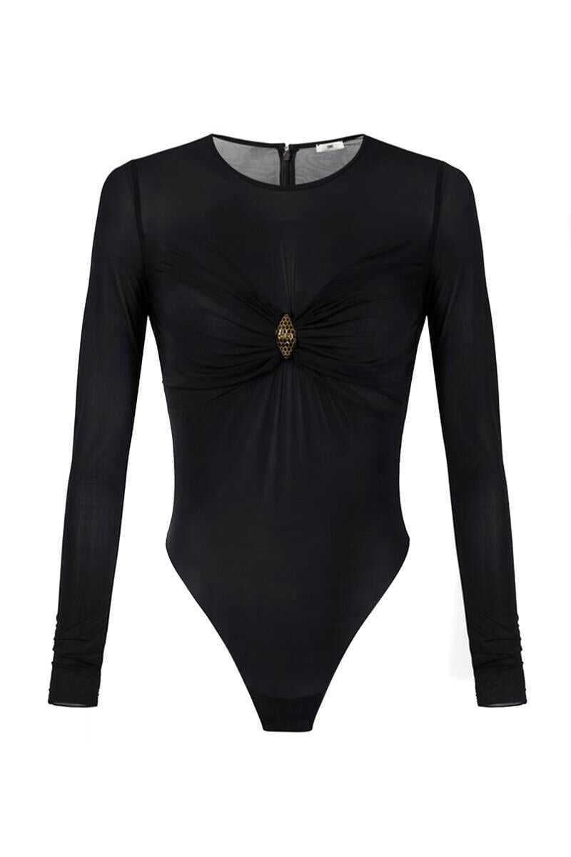 Topuri Elisabetta Franchi Elisabetta Franchi Tops Black Femei (BM 19365846) 1