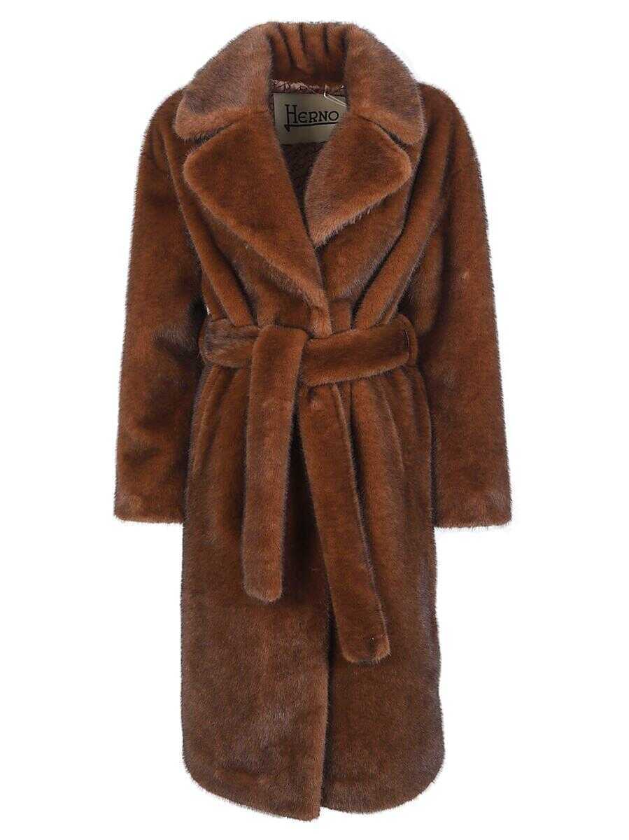 Paltoane Herno Herno Coat BROWN Femei (BM 19365936) 1