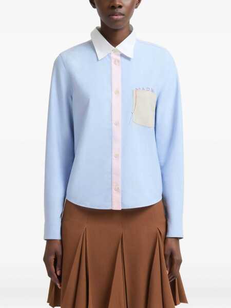 Camasi Marni Marni Light Blue Cotton Shirt SAPPHIRE Femei (BM 19365981) 3
