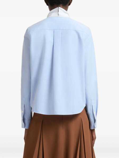 Camasi Marni Marni Light Blue Cotton Shirt SAPPHIRE Femei (BM 19365981) 4