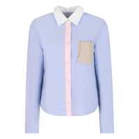 Camasi Marni Light Blue Cotton Shirt Femei
