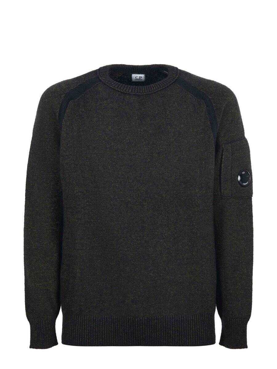 Pulovere C.P. Company C.P. Company  Sweaters VERDE SCURO/BLU Barbati (BM 19366152) 1