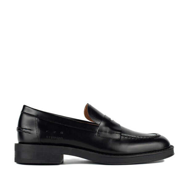 Mocasini Copenhagen Copenhagen Black Smooth Leather Penny Loafer Black Femei (BM 19366209) 1