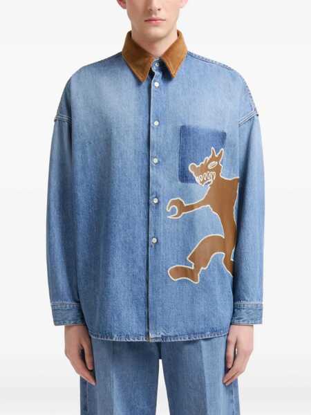 Camasi Marni Marni Blue Cotton Shirt DEEP BLUE Barbati (BM 19366263) 3