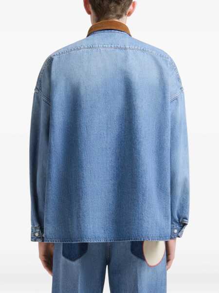 Camasi Marni Marni Blue Cotton Shirt DEEP BLUE Barbati (BM 19366263) 4
