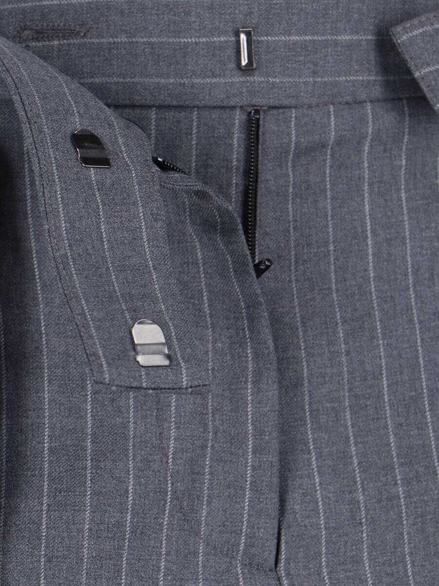 Pantaloni casual EUDON CHOI Eudon Choi Trousers GREY Femei (BM 19366437) 5