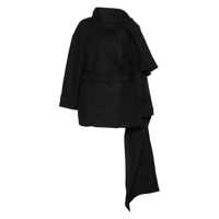 Geci Entire Studios Mini Scarfcoat Black Clothing Femei