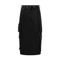 Fuste Dolce & Gabbana Dolce & Gabbana Black Cotton Cargo Skirt Femei
