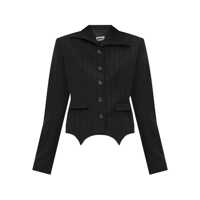 Sacouri Avavav Blazer Pinstripe Black Clothing Femei