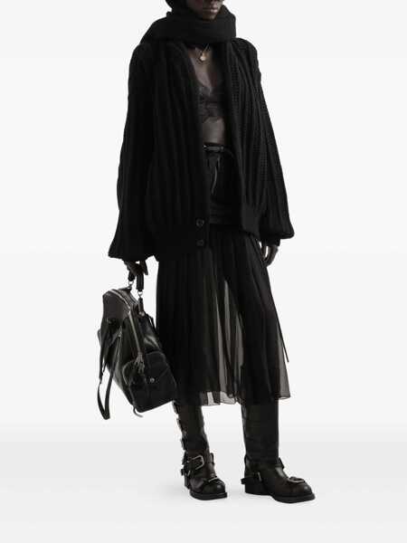 Fuste Dolce & Gabbana Dolce & Gabbana Dolce & Gabbana Skirt With Chiffon Inserts Black Femei (BM 19366518) 2