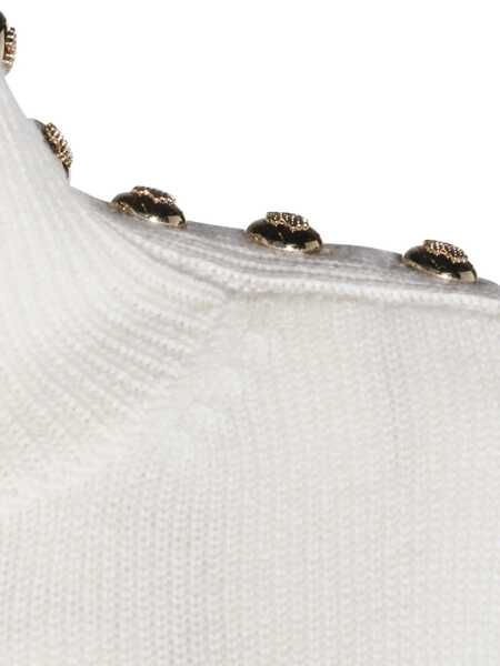 Pulovere KUJTEN Kujten White And Brown Cashmere Knitwear BLANC/CAMEL Femei (BM 19366524) 4