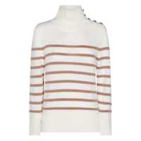 Pulovere Kujten White And Brown Cashmere Knitwear Femei