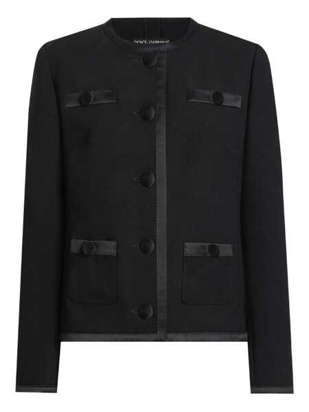 Geci Dolce & Gabbana Dolce & Gabbana Jackets And Vests Black Femei (BM 19366527) 1
