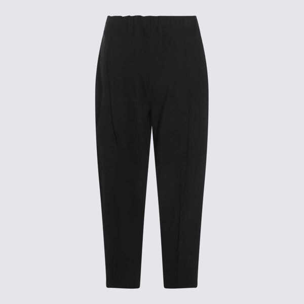 Pantaloni casual Issey Miyake Issey Miyake Black Cotton Pants Black Femei (BM 19367037) 2