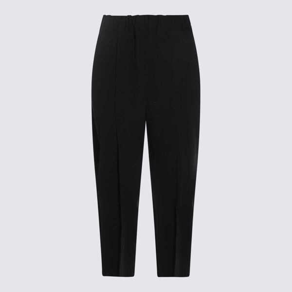 Pantaloni casual Issey Miyake Issey Miyake Black Cotton Pants Black Femei (BM 19367037) 1
