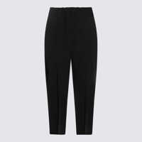 Pantaloni casual Issey Miyake Black Cotton Pants Femei
