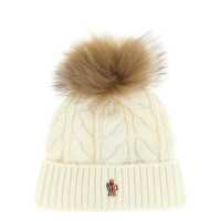 Palarii Moncler Grenoble Pompon Braided Cap Femei