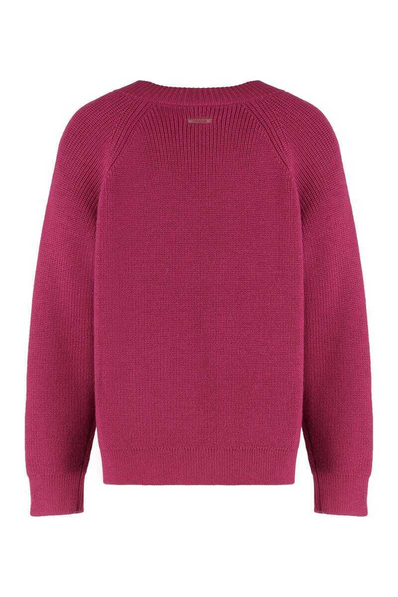 Pulovere Calvin Klein Calvin Klein Sweater With V-Neck In Mixed Wool RED Barbati (BM 19367850) 1