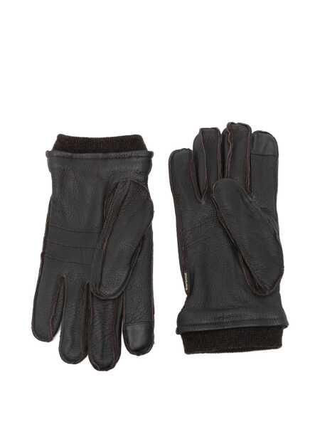 Manusi Barbour Barbour Highfield Leather Gloves Accessories BR91 DARK BROWN Barbati (BM 19368072) 2