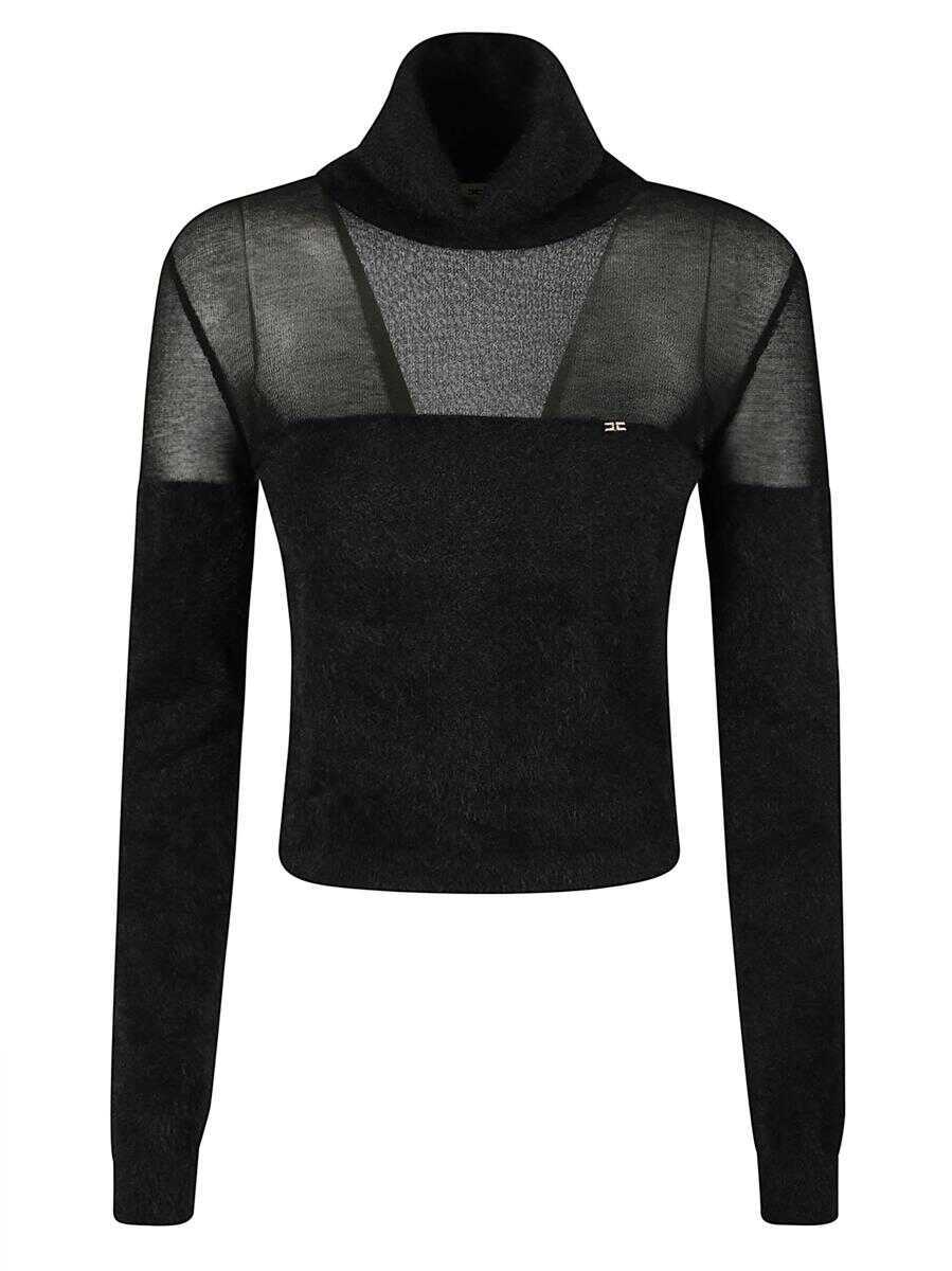 Pulovere Elisabetta Franchi Elisabetta Franchi Sweater Black Femei (BM 19368087) 1