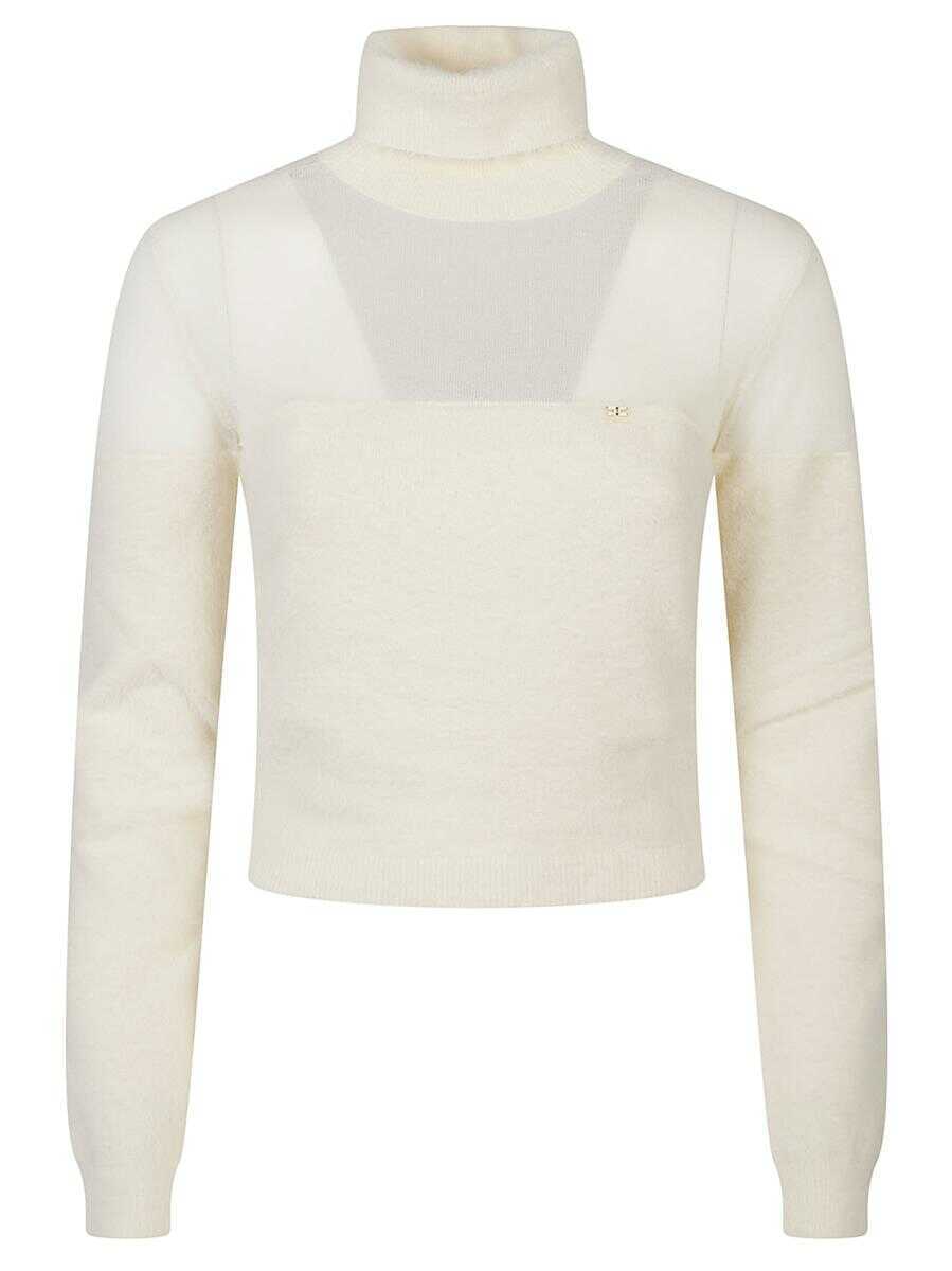 Pulovere Elisabetta Franchi Elisabetta Franchi Sweater WHITE Femei (BM 19368096) 1