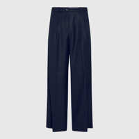 Pantaloni casual Nine In The Morning Navy Wool Pants Femei
