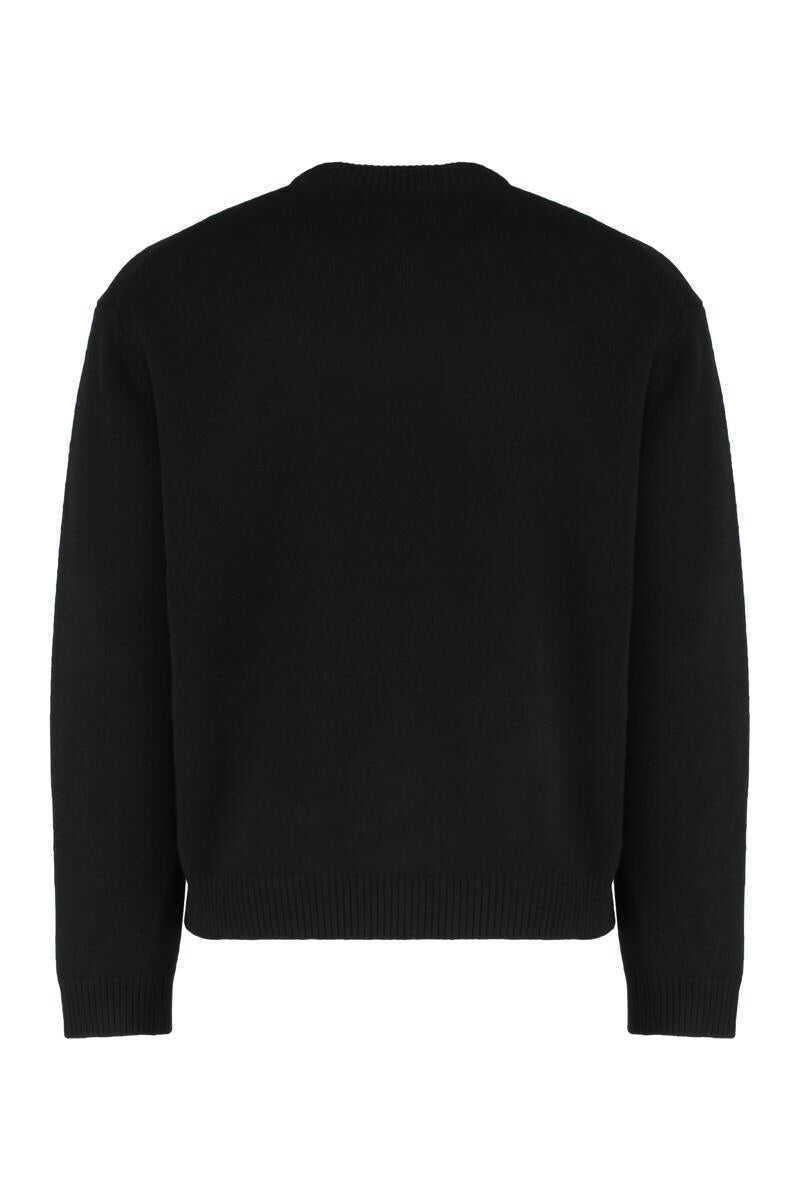 Pulovere MAISON KITSUN Maison Kitsun Sweater With Round Neck In Wool Black Barbati (BM 19368576) 2
