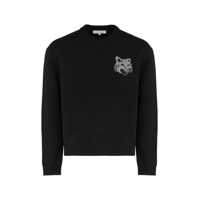 Pulovere Maison Kitsuné Sweater With Round Neck In Wool Barbati