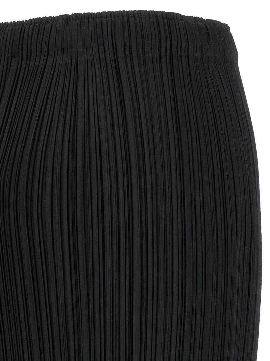 Fuste PLEATS PLEASE ISSEY MIYAKE Pleats Please Issey Miyake Basics Skirt Black Femei (BM 19368678) 4