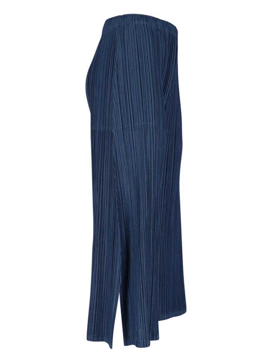 Pantaloni casual PLEATS PLEASE ISSEY MIYAKE Pleats Please Issey Miyake Trousers BLUE Femei (BM 19368684) 3