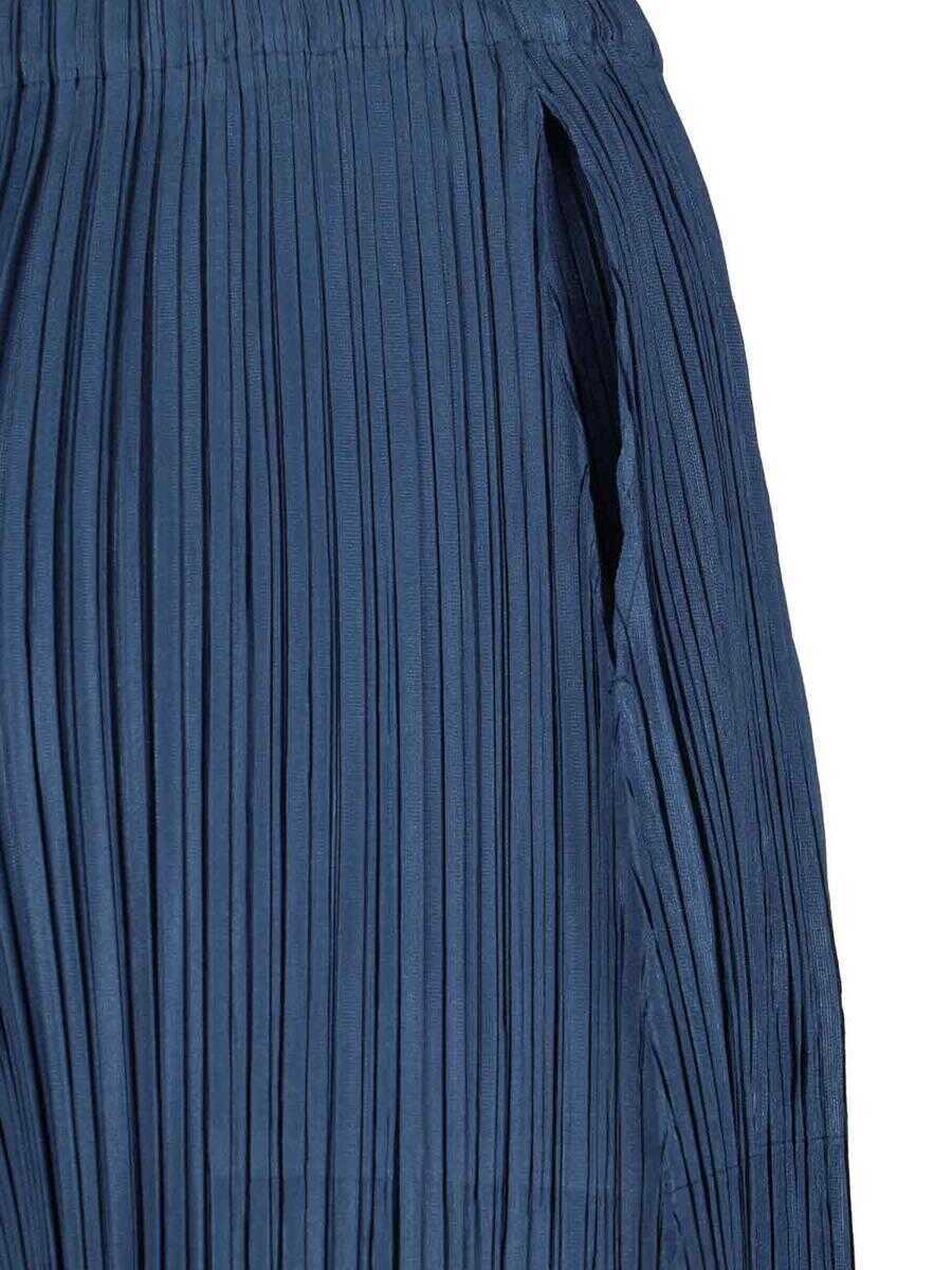 Pantaloni casual PLEATS PLEASE ISSEY MIYAKE Pleats Please Issey Miyake Trousers BLUE Femei (BM 19368684) 4