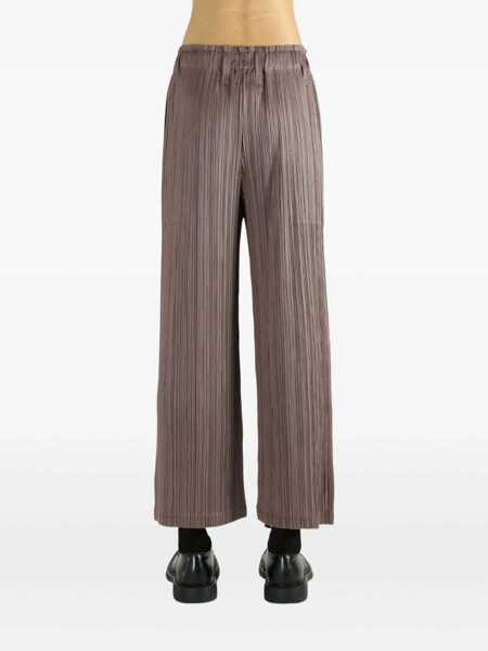 Pantaloni casual PLEATS PLEASE ISSEY MIYAKE Pleats Please Issey Miyake Trousers BROWN Femei (BM 19368690) 4